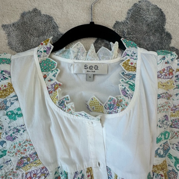 NWOT - NEVER WORN -Sea New York “Linden” patchwork sleeveless dress - Picture 4 of 4